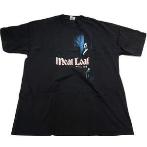 Meatloaf Y2ks Vintage Black Double Sided Concert T Shirt Mens Size XL RARE
